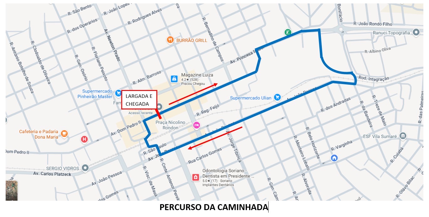 Banner do evento CORRIDA E CAMINHADA DO CENTENÁRIO DE PRESIDENTE VENCESLAU - SP.
