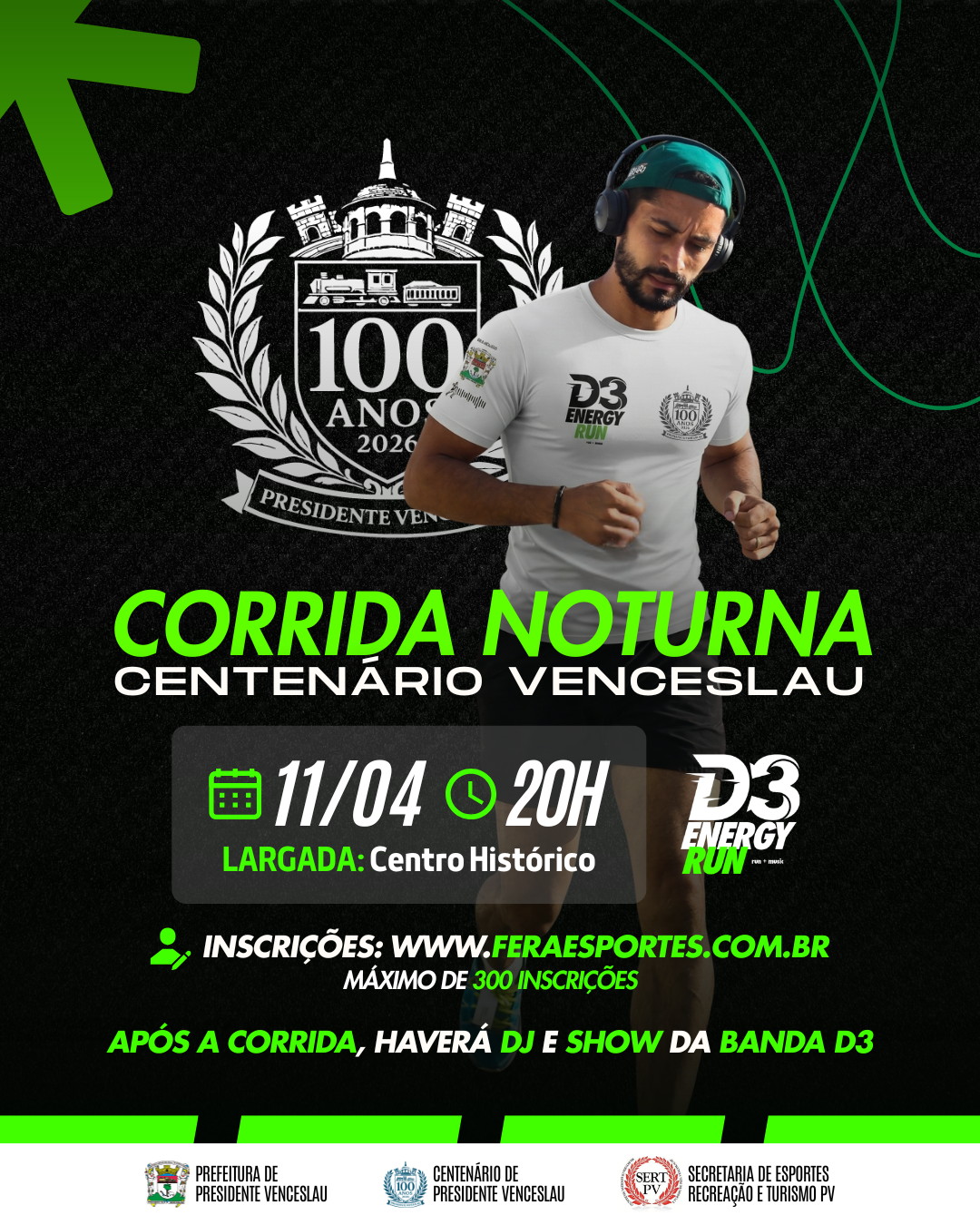 Corrida Noturna Centenário Venceslau – corrida em Presidente Venceslau