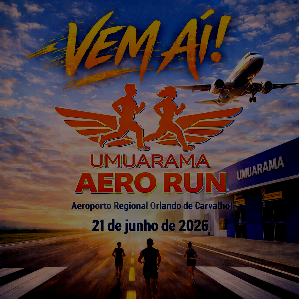 Banner do evento CORRIDA PEDESTRE AERO RUN UMUARAMA 2026
